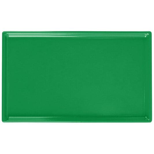 Tablecraft CW2115GN 10 1/2" x 6 1/2" Green Serving Platter – item 8082115GN