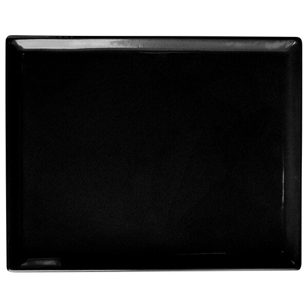 Tablecraft CW2104BK 8 1/2" x 6 3/4" Black Serving Platter – item 8082104BK