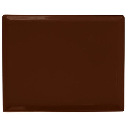 Tablecraft CW2104BR 8 1/2" x 6 3/4" Brown Serving Platter – item 8082104BR