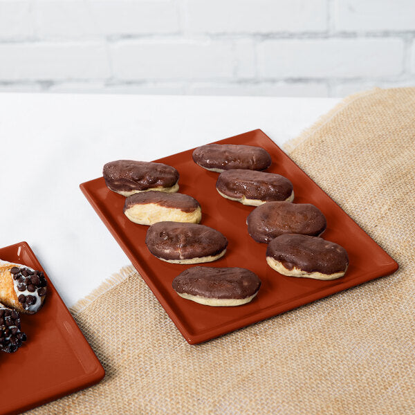 Tablecraft CW2104CP 8 1/2" x 6 3/4" Copper Serving Platter – item 8082104CP image 2