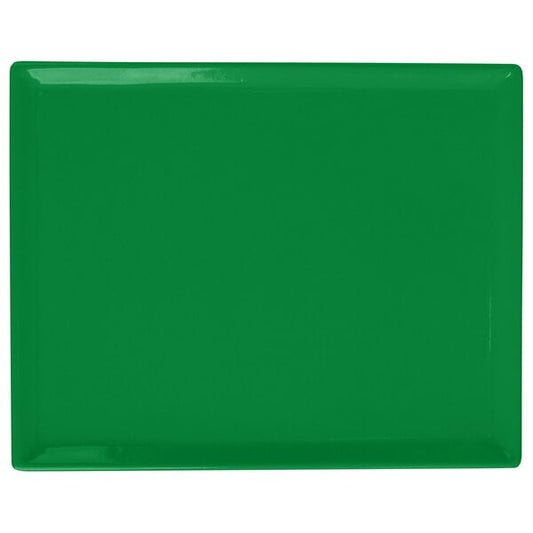 Tablecraft CW2104GN 8 1/2" x 6 3/4" Green Serving Platter – item 8082104GN