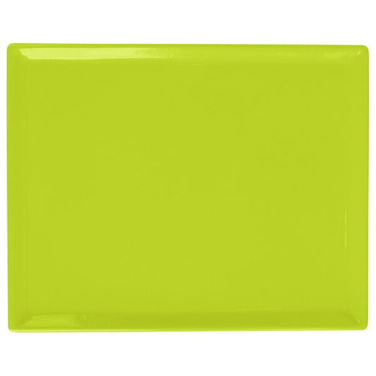 Tablecraft CW2104LG 8 1/2" x 6 3/4" Lime Serving Platter – item 8082104LG