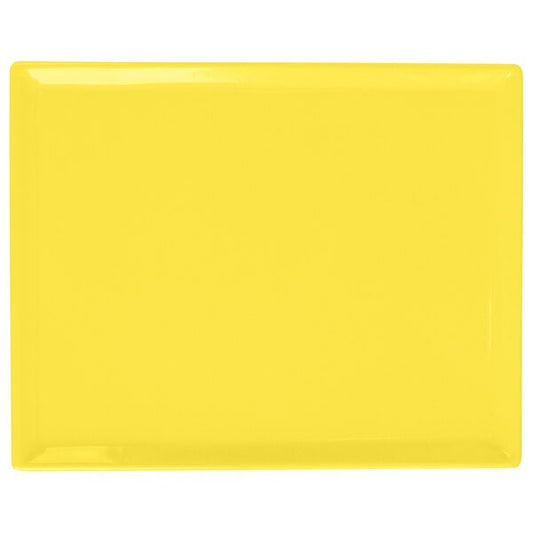 Tablecraft CW2104Y 8 1/2" x 6 3/4" Yellow Serving Platter – item 8082104Y