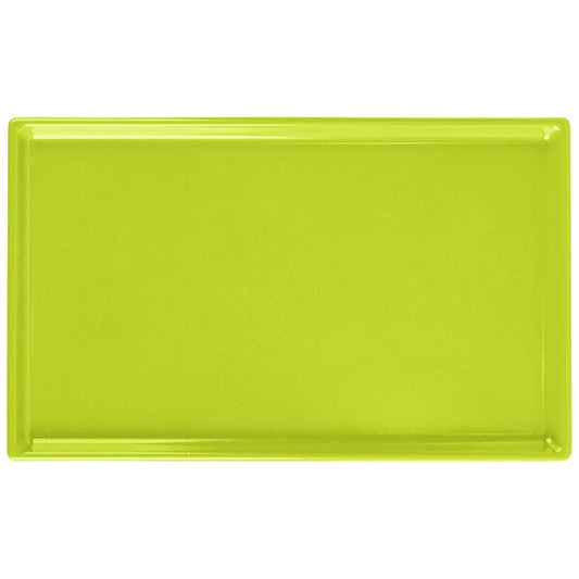 Tablecraft CW2115LG 10 1/2" x 6 1/2" Lime Serving Platter – item 8082115LG