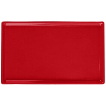 Tablecraft CW2115R 10 1/2" x 6 1/2" Red Serving Platter – item 8082115R