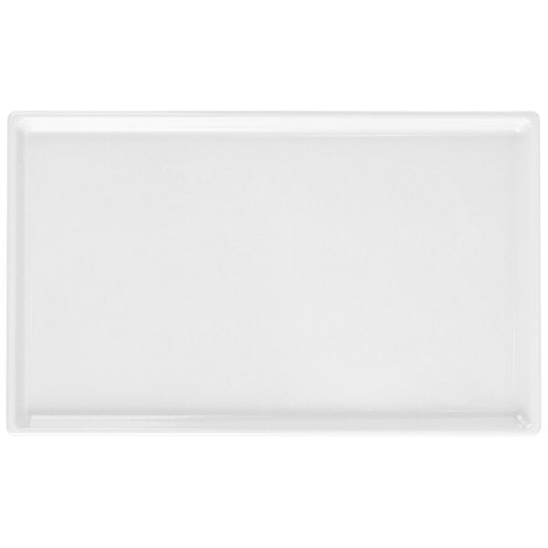 Tablecraft CW2115W 10 1/2" x 6 1/2" White Serving Platter – item 8082115W