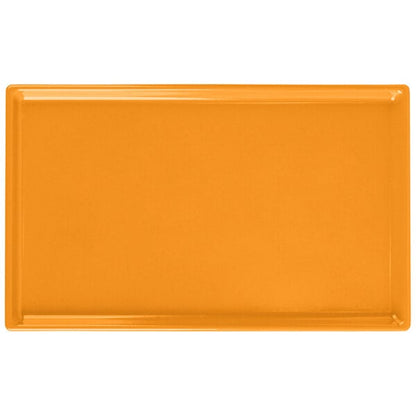 Tablecraft CW2115X 10 1/2" x 6 1/2" Orange Serving Platter – item 8082115X