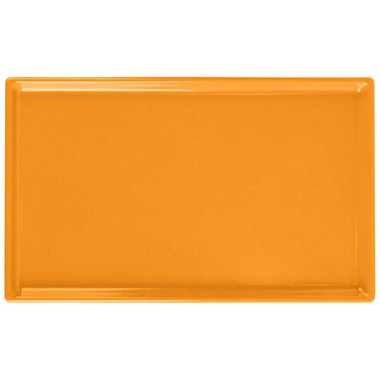 Tablecraft CW2115X 10 1/2" x 6 1/2" Orange Serving Platter – item 8082115X