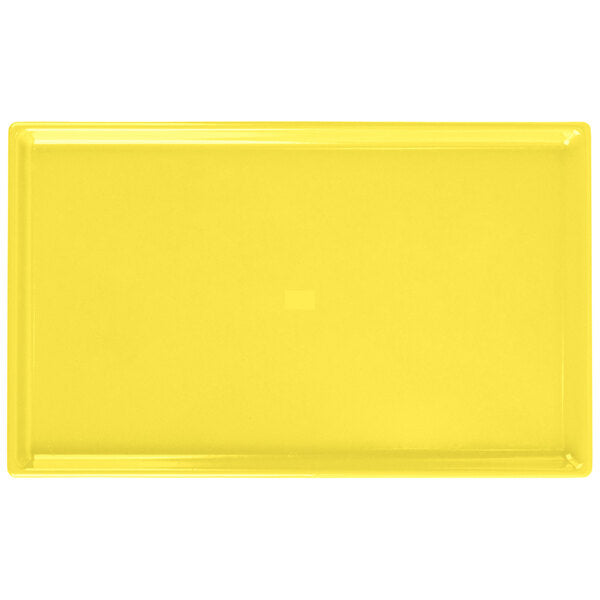 Tablecraft CW2115Y 10 1/2" x 6 1/2" Yellow Serving Platter – item 8082115Y