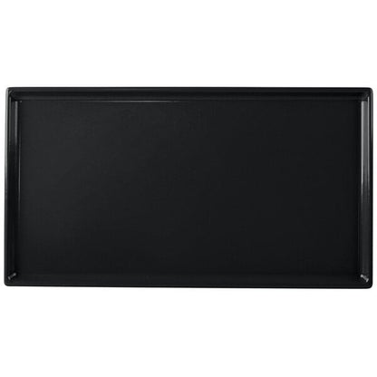 Tablecraft CW2114BK 12 7/8" x 7" Black Cast Serving Platter – item 8082114BK