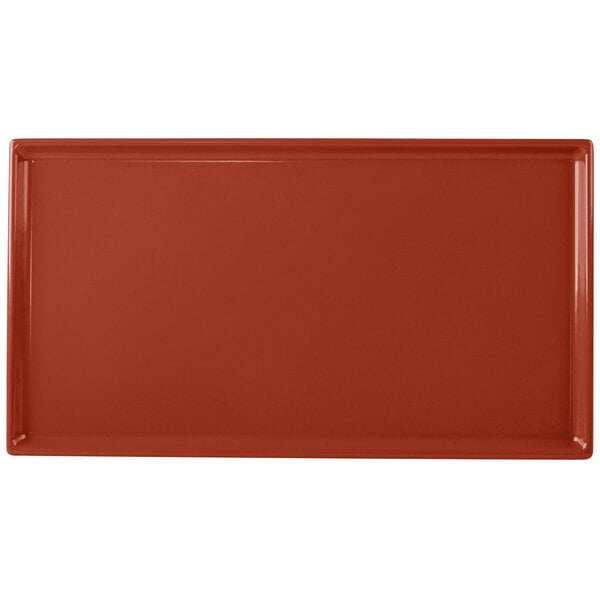Tablecraft CW2114CP 12 7/8" x 7" Copper Serving Platter – item 8082114CP