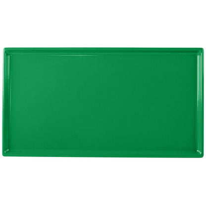 Tablecraft CW2114GN 12 7/8" x 7" Green Cast Serving Platter – item 8082114GN