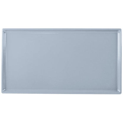 Tablecraft CW2114GY 12 7/8" x 7" Gray Cast Serving Platter – item 8082114GY