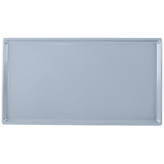 Tablecraft CW2114GY 12 7/8" x 7" Gray Cast Serving Platter – item 8082114GY
