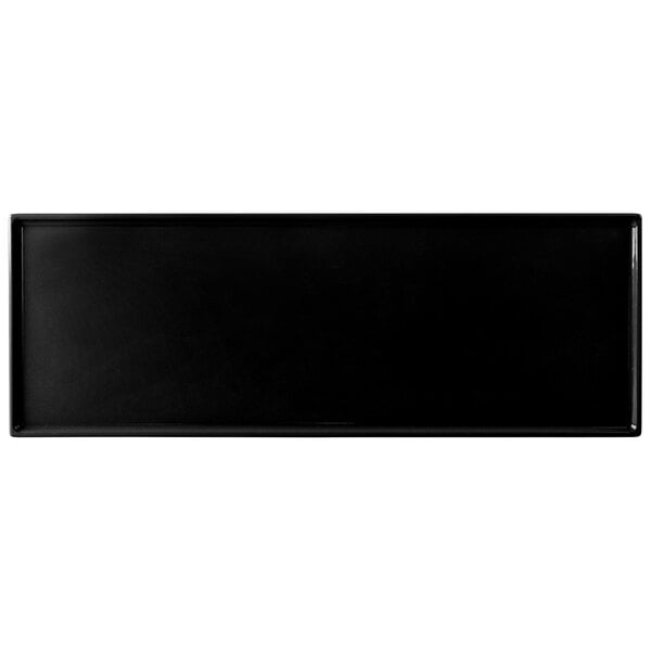 Tablecraft CW2107BK 19 1/2" x 6 7/8" Black Serving Platter – item 8082107BK