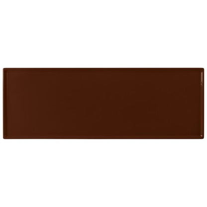Tablecraft CW2107BR 19 1/2" x 6 7/8" Brown Serving Platter – item 8082107BR