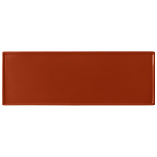 Tablecraft CW2107CP 19 1/2" x 6 7/8" Copper Serving Platter – item 8082107CP