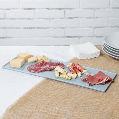 Tablecraft CW2107GY 19 1/2" x 6 7/8" Gray Serving Platter – item 8082107GY image 2