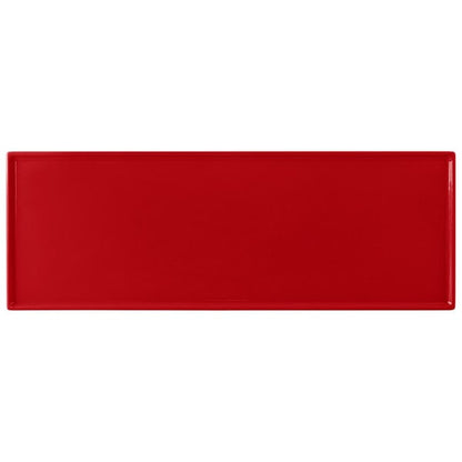 Tablecraft CW2107R 19 1/2" x 6 7/8" Red Serving Platter – item 8082107R