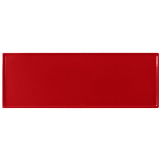 Tablecraft CW2107R 19 1/2" x 6 7/8" Red Serving Platter – item 8082107R
