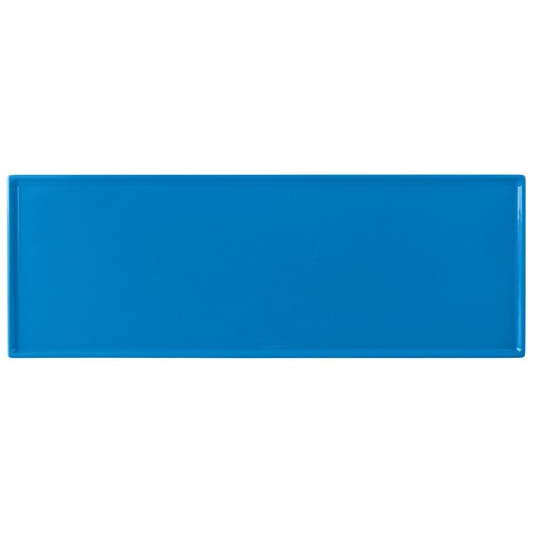 Tablecraft CW2107SBL 19 1/2" x 6 7/8" Sky Serving Platter – item 8082107SBL
