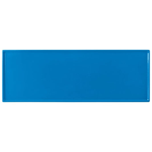 Tablecraft CW2107SBL 19 1/2" x 6 7/8" Sky Serving Platter – item 8082107SBL