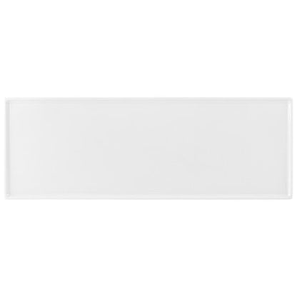 Tablecraft CW2107W 19 1/2" x 6 7/8" White Serving Platter – item 8082107W