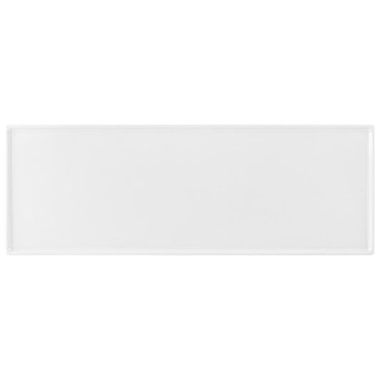 Tablecraft CW2107W 19 1/2" x 6 7/8" White Serving Platter – item 8082107W