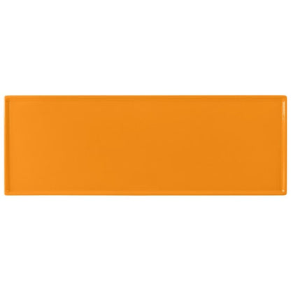 Tablecraft CW2107X 19 1/2" x 6 7/8" Orange Serving Platter – item 8082107X