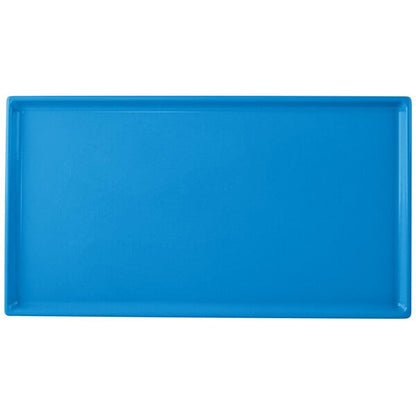 Tablecraft CW2114SBL 12 7/8" x 7" Sky Blue Serving Platter – item 8082114SBL