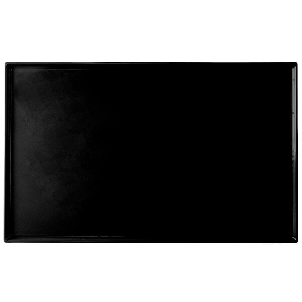 Tablecraft CW2111BK 21" x 12 7/8" Black Serving Platter – item 8082111BK
