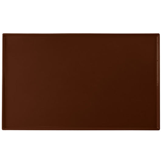 Tablecraft CW2111BR 21" x 12 7/8" Brown Serving Platter – item 8082111BR