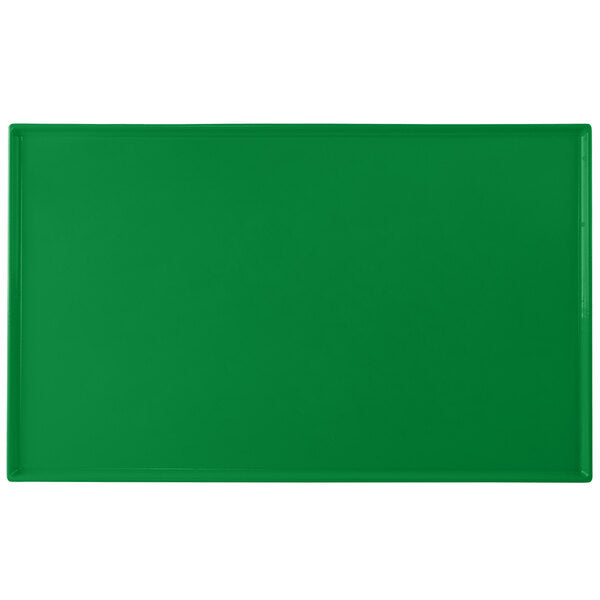 Tablecraft CW2111GN 21" x 12 7/8" Green Serving Platter – item 8082111GN