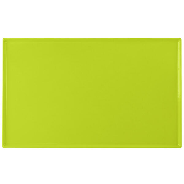 Tablecraft CW2111LG 21" x 12 7/8" Lime Serving Platter – item 8082111LG