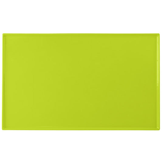 Tablecraft CW2111LG 21" x 12 7/8" Lime Serving Platter – item 8082111LG