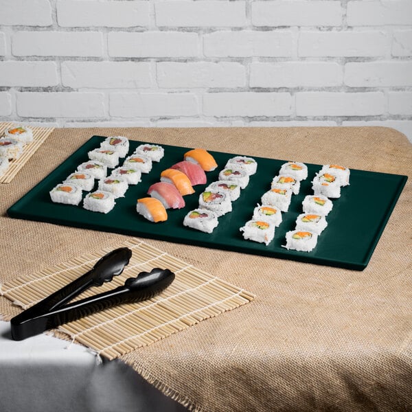 Tablecraft CW2111HGN 21" x 12 7/8" Hunter Serving Platter – item 8082111HGN image 2