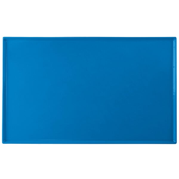 Tablecraft CW2111SBL 21" x 12 7/8" Sky Blue Serving Platter – item 8082111SBL