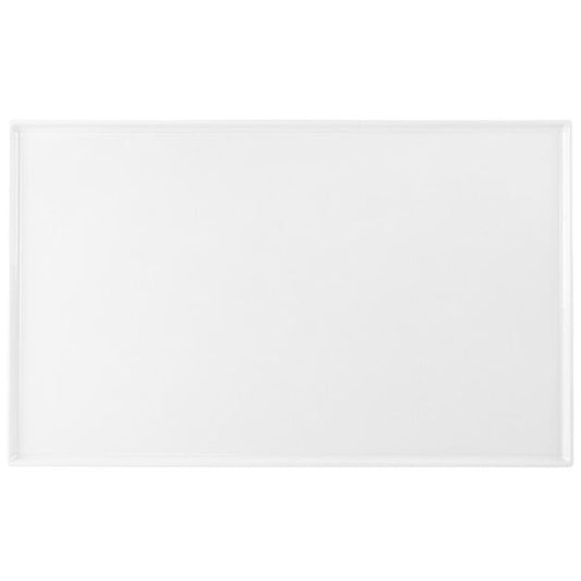 Tablecraft CW2111W 21" x 12 7/8" White Cast Serving Platter – item 8082111W