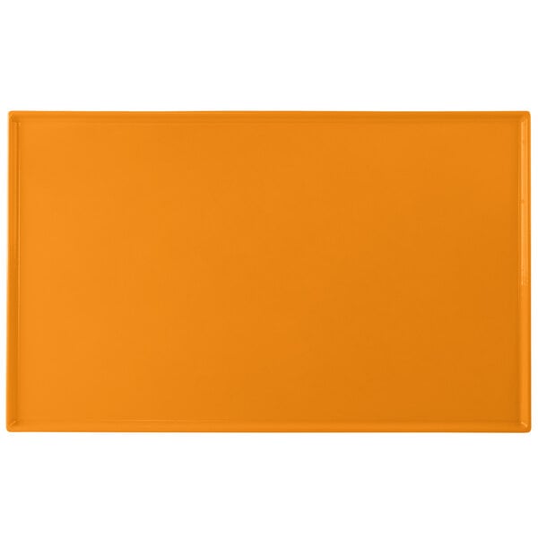 Tablecraft CW2111X 21" x 12 7/8" Orange Serving Platter – item 8082111X