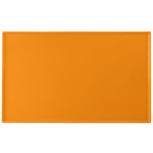 Tablecraft CW2111X 21" x 12 7/8" Orange Serving Platter – item 8082111X