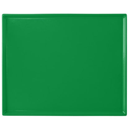 Tablecraft CW2112GN 12 7/8" x 10 1/2" Green Serving Platter – item 8082112GN