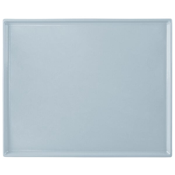Tablecraft CW2112GY 12 7/8" x 10 1/2" Gray Serving Platter – item 8082112GY