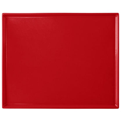 Tablecraft CW2112R 12 7/8" x 10 1/2" Red Serving Platter – item 8082112R