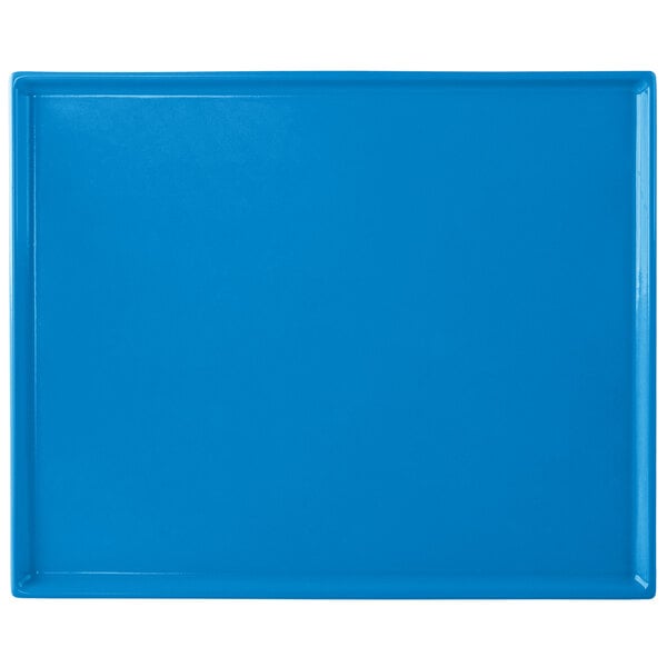 Tablecraft CW2112SBL 12 7/8" x 10 1/2" Sky Serving Platter – item 8082112SBL
