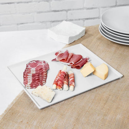 Tablecraft CW2112W 12 7/8" x 10 1/2" White Serving Platter – item 8082112W image 2