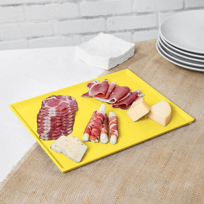 Tablecraft CW2112Y 12 7/8" x 10 1/2" Yellow Serving Platter – item 8082112Y image 2
