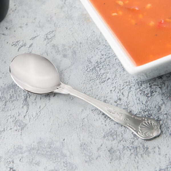 Libbey 244 016 Kings 5 3/4" Heavy Bouillon Spoon – item 959244016 image 2