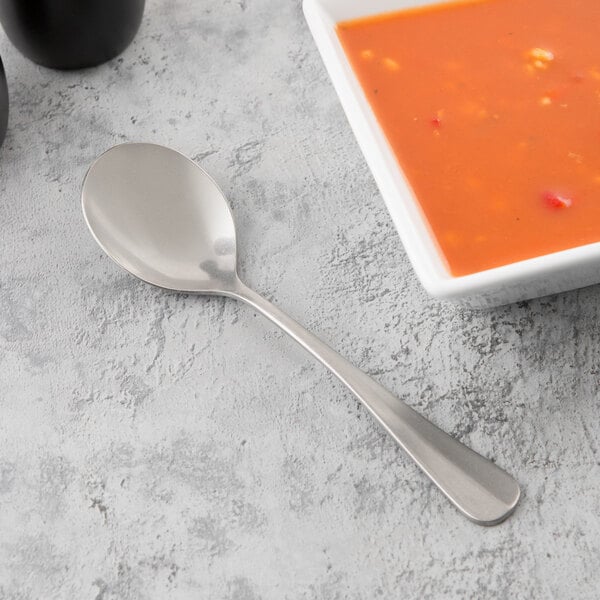 Libbey 998 004 Farmhouse 7 1/4" Heavy Bouillon Spoon – item 959998004 image 2