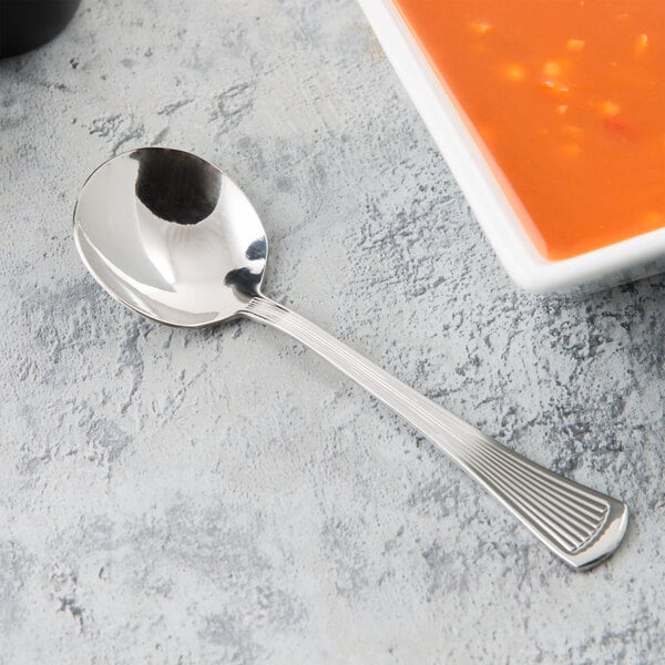 Libbey 881 016 Minuet 6 1/8" Heavy Bouillon Spoon – item 959881016 image 2