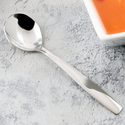 Libbey 989 016 Quantum 6 1/4" Heavy Bouillon Spoon – item 959989016 image 2